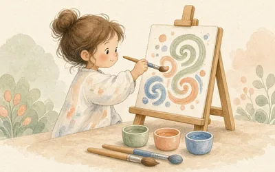 Illustration: Super Simple Easel Activities For PreK, An at-home hands-on activity idea from No Time For Flash Cards: super simple easel activities for prek